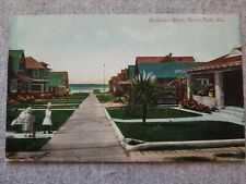 Ocean Park CA Residence Street Bungalows Girls 1921 Postcard Mayflower Stamp picture