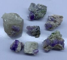 74 Grams 7 Pieces Purple Appetite Crystals Specimens @ Afghanistan picture