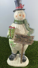 Christmas/Holiday Happy Holidays  Snowman Pre owned Excellent Condition Kirkland picture