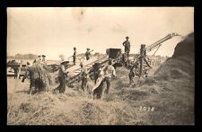 RPPC 1914 Threshing Kansas Wheat Postcard picture