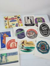 Assorted Luggage Labels Stickers Great American Cities, Open Box, Stickers picture
