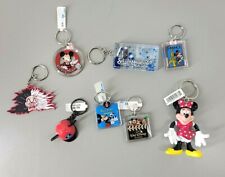 Lot 8 Vintage 80/90's Disney Store Key Chains, Mickie, Minnie, Cruella, Hat, etc picture