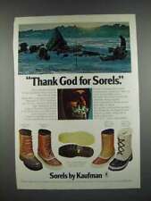 1978 Kaufman Sorels Boots Ad - Pathfinder, Caribou + picture