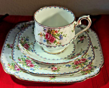 4Pc Royal Albert Place Setting Petit Point Lunch & Dessert Plate, Cup & Saucer picture