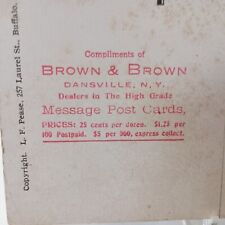 Postcard Advertising Brown & Brown Dealer 101661 picture