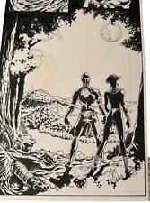 KARIN & TEMOJIN  SHADOWMAN  Issue #18 Page 10 Original Pen & ink Artwork. picture