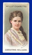 CHRISTINE NILSSON 1912 wills cigarettes MUSICAL CELEBRITIES #31 GOOD/VERY GOOD picture