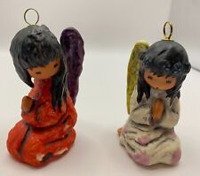 2 DeGrazia Annual Christmas Ornaments: Guardian Angel & A Christmas Prayer picture