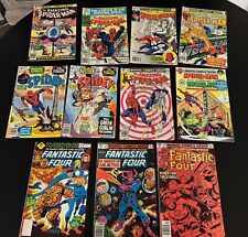 Fantastic Four Amazing Spiderman Spidey Hulk Comic Lot Of 11 BX 801 picture