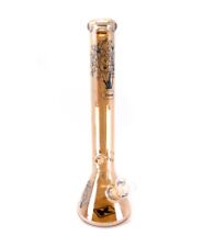 18 inch 7mm glass beaker bong water pipe w/ tree design picture
