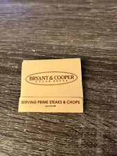 Roslyn New York Bryant & Cooper Steak House Vintage Matchbook USED picture