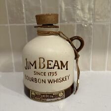 Vintage Jim Beam Bourbon Whiskey Jug Decanter with Cork & Label 1981 EMPTY picture