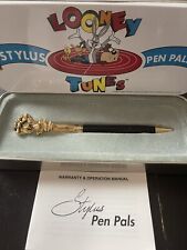 Looney Tunes Stylus Pen Pals Taz Tazmanian Devil Black Ink Gold And Black Pen picture