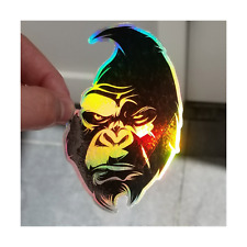 Angry Gorilla Sticker Holographic Sticker Ape Hologram Decal 3.75