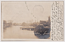 RPPC Albion Michigan Flood of 1908 City Market Place Photo by Smith picture