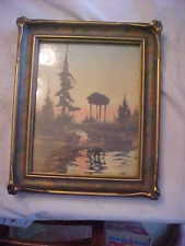 Arts Crafts Newcomb Macklin Type BATWING Wood Picture Frame Alaskan Cache 1938 picture