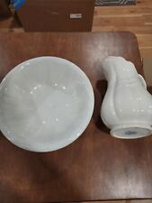 Royal Crownford Ironstone Wheat Pitcher And Basin picture