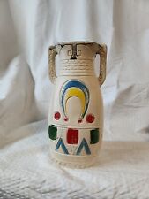 Vintage Hand Painted Southwestern Pottery Vintage Southwest Native Symbols picture