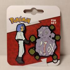 Pokemon James And Weezing Team Rocket Enamel Pins Set Official Nintendo Badges picture