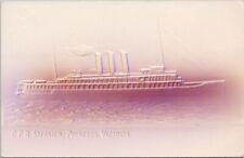 SS 'Princess Victoria' Ship CPR Steamer BC Airbrushed Embossed AEB Postcard H23 picture