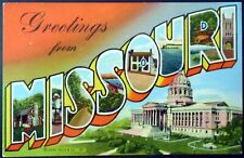 “Greetings from Missouri” Large Letter, Old Matt’s Cabin, State Capitol Bldg. picture