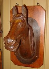 A large 19th century cast iron horse head trade figure sign---16044 picture