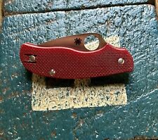 Spyderco URBAN RED G-10 CPM S90V HENNIE EXCLUSIVE Folding Knife RARE From UK picture