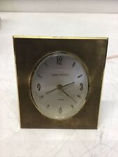 Vintage Swiss Swiza Sheffield Brass Alarm Clock in Working Condition picture