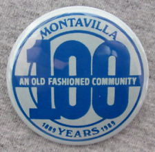 Vtg  Montavilla Port. OR. Neighborhood 1889-1989  Old Fashioned Community Pin picture