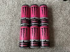 6x RARE Monster Energy Drink REHAB RASPBERRY TEA Discontinued FULL CANS picture