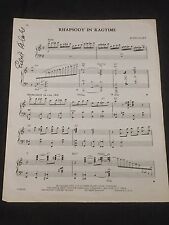 Eubie Blake Composer Rhapsody in Ragtime Rare Signed Autograph Sheet Music picture