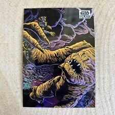 2021 Topps Chrome Galaxy Star Wars #75 Rancor Ranks Best of Beasts Refractor picture