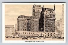 Dallas TX-Texas, Hotel Adolphus, Advertising, Antique Vintage Souvenir Postcard picture