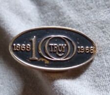 Vintage Troy Co 100 Year Anniversary 1868 1968 Lapel Pin. picture