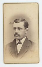 Antique CDV Circa 1870s Handsome Man With Mustache Page Cortland, NY picture