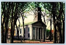 Fairhaven Massachusetts Postcard Centre ME Church Exterior Building 1905 Vintage picture