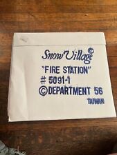 Dept. 56 Snow Village 1987 Original Snow Village  Fire Station #2  #5091-1 MG picture