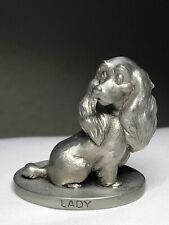 Vintage Walt Disney Productions Lady And The Tramp Pewter Figurine ~ USA picture