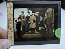 HISTORIC Glass Magic Lantern Slide ENF DeBeers Cast does the honors picture
