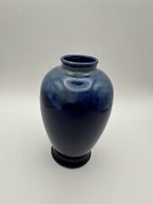 Hand Crafted Blue Pottery Vase Made In Japan 5” Tall Vintage Small picture