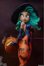 Perfect Sideshow 300754 Pumpkin Witch Happy Hallowqueens 13'' Resin Statue picture