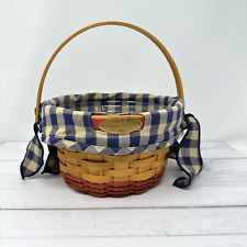 Longaberger 2002 Woven Memories Basket with Protector and Liner picture