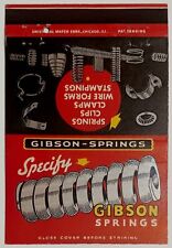 Gibson Springs 40 Strike Vintage Matchbook Cover picture