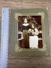 Russian empire Family photo, Peasant family, Beautiful faces Cabinet card. 1900s picture