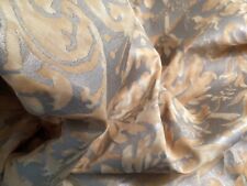 FORTUNY FABRIC - “SEVRES” IN SUNFLOWER ORANGE AND SILVERY GOLD - ONE YARD picture