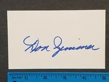 1950S-70S VINTAGE 3X5 CARD HAND SIGNED AUTO DON ZIMMER W/COA JSA AVAILABLE picture