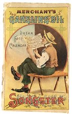 Merchant's Gargling Oil Songster G H Dunston Buffalo NY 1890 Quack Medicine Book picture