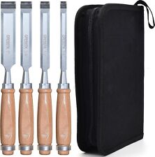 GREBSTK Professional Wood Chisel Set with Oxford Bag for Woodworking, CR-V Steel picture