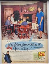 1960 S&H Green Stamps Watson Family I'm Dollars Ahead... Vintage Color Print Ad picture