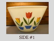 Vintage 1950s Fire King Tulip 8½” Tapered Nesting Mixing Bowl by Anchor Hocking picture